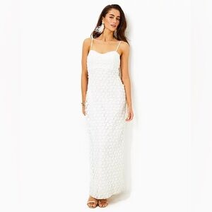 NWT Lilly Pulitzer Gillian Lace Maxi Slip Dress Size 12